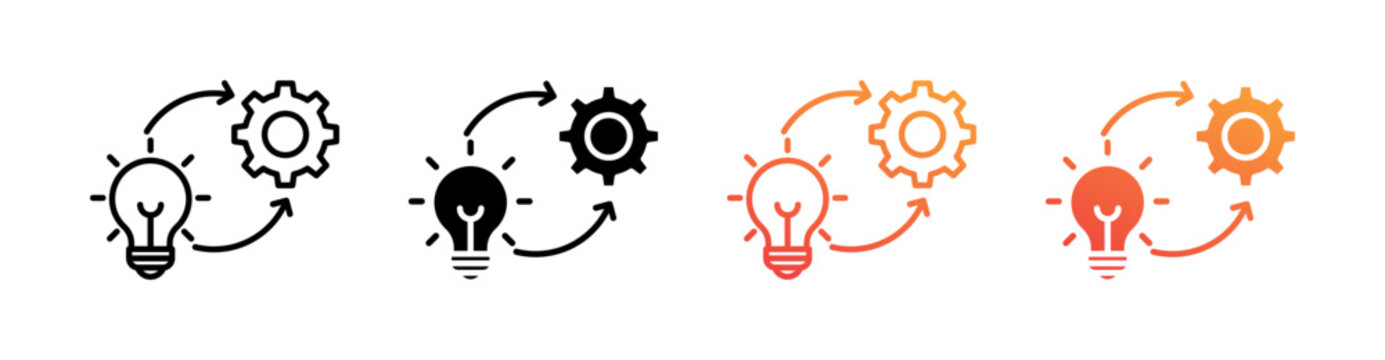 Implementation Multiple Style Icon Set Collection 