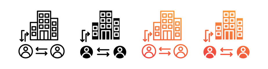 Middleman Multiple Style Icon Set Collection 