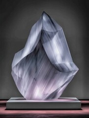 Abstract sculpted crystal form