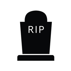 Tombstone icon rip gravestone death symbol halloween