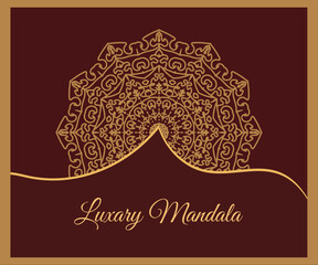 Flower Luxury mandala background with golden arabesque pattern Arabic Islamic east style. Ramadan Style Decorative mandala. Mandala for print, poster, cover, brochure, flyer, banner