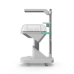 Modern Neonatal Incubator Medical Equipment Isolated on Transparent Background