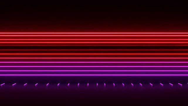 Abstract neon lines in red and purple (1)