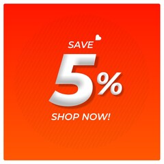 Embrace the limited bargain immediately - 5% off or 5% discount