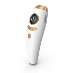 IPL Hair Removal Device with Digital Display Isolated on Transparent Background