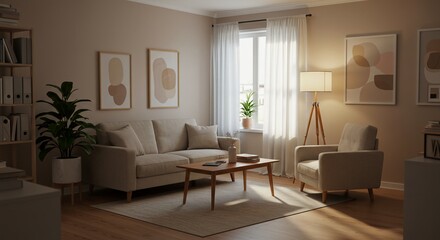 Fototapeta premium modern living room