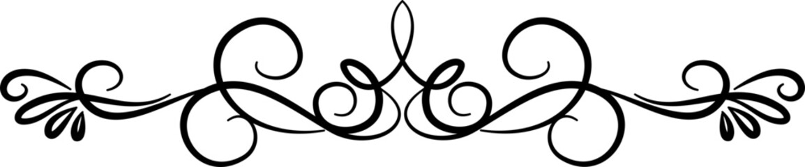 Vintage decorative line art