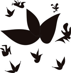 Black aesthetic shape logo vector, modern minimalist design, unique abstract symbol, stylish branding element for fashion, beauty, tech, luxury, and creative logo use in professional identity.