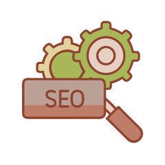 SEO Search Settings Icon – Digital Marketing Optimization Tool