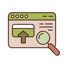 Web Search and Navigation Icon