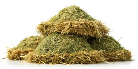 Panoramic Hay Bale Photography: Close-Up Textures of Golden Haystacks and Mowed Grass Fields