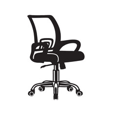silhouette image of a chair with a transparent background