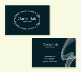 business card elegant office worker lawyer 