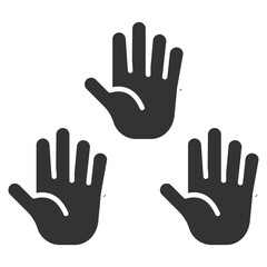 Participation Glyph Icon Element For Design