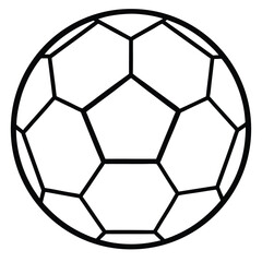 Fototapeta premium Flat Soccer Ball or Football Icon Sport Graphic Design