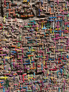 Wall with words in Armenian