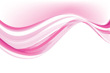 Abstract pink creative wave on white background