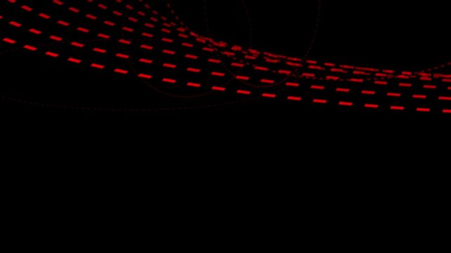 Futuristic red circle dotted light, Abstract digital motion background