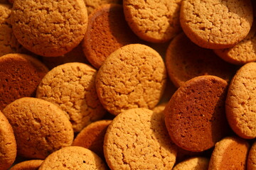 background of oatmeal cookies