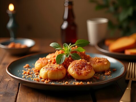 AI generated Ramadan iftar meal ideas advertising food photography