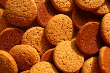  Food Texture Background - brown cookies