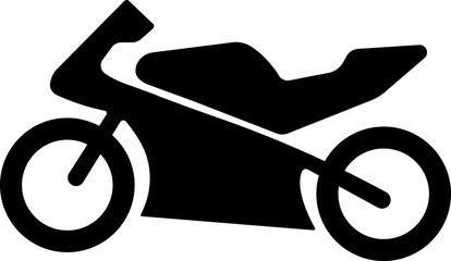 motorcycle and motorbike icon in flat isolated on transparent background