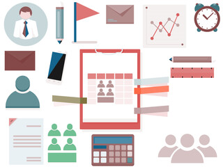 Set of various colorful business charts and graphs in modern flat design on a white background. Public School Education Flat Line Liquid Style Vector Icon Set.