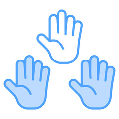 Participation Blue Icon Element For Design