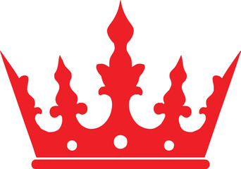 Collection of crown silhouettes are presented as isolated colourful icons