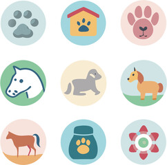 animal icons set