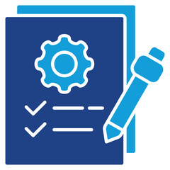 Procedure Dual Tone Icon Element For Design