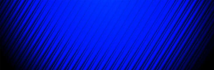 Abstract dark blue background banner design with geometric diagonal lines. exhibition stage. modern vector for presentation
