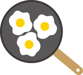 계란후라이 음식 벡터