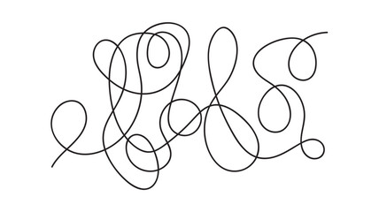 abstract dotted line. Hand drawn curve dotted line vector set.