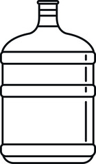 Big water bottle icon.  Food product signs and symbols.