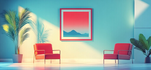 Horizontal banner concept designs Generative AI