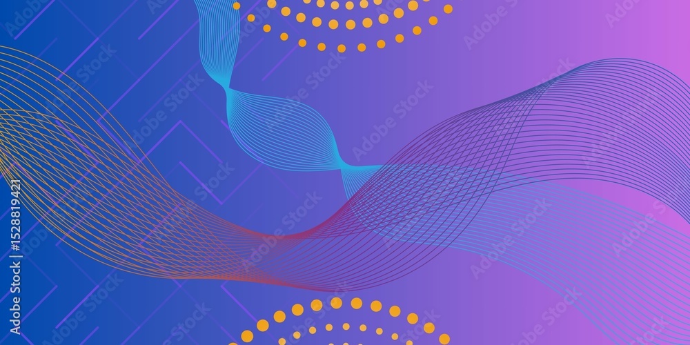 Aufkleber elegant abstract background in blue and purple colors with subtle gradients and wave lines effects. 