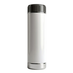 Sleek reusable water bottle made of steel with modern minimalistic design