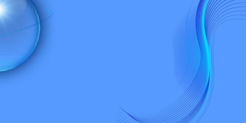 Elegant abstract background in blue colors with bubble and light effects. Suitable for luxury branding, packaging, and editorial layouts.