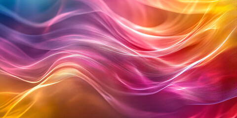 Obraz premium Vibrant abstract image with colorful, swirling waves.