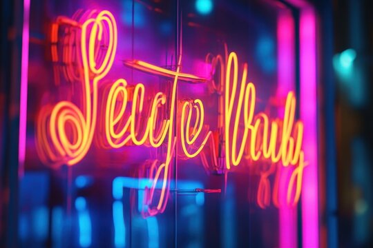 Neon sign lights up the night inviting viewers to subscribe and watch more, words Thank You For Watching, Subscribe and Watch Next Video links on a neon grid