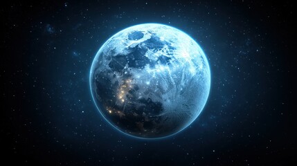 Earth glows in a dark universe