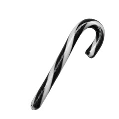 Close-up view of a candy cane.