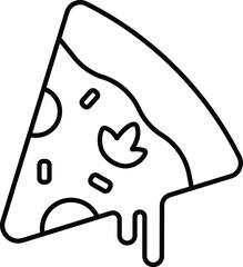 Black line food icon design