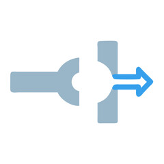 Obraz premium Overflow Diverter Repair Guide illustration Cutout Troubleshooting Steps