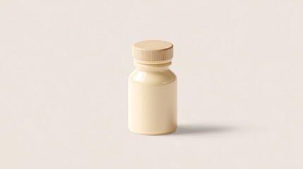Natural tone ceramic jar packaging for wellness product