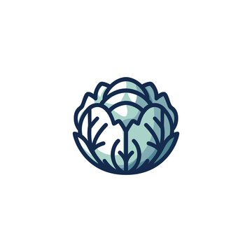 cabbage vector logo template