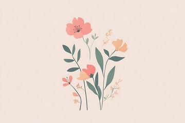Minimalist Elegant Happy Mothers Day Greeting Card Design