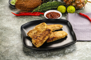 Indian chiken kebab minced meat