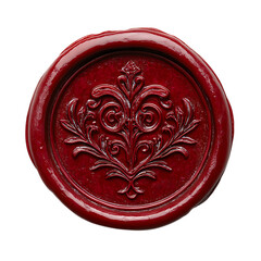 Detailed Red Wax Seal Featuring